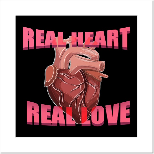 Real heart real love Wall Art by Barotel34